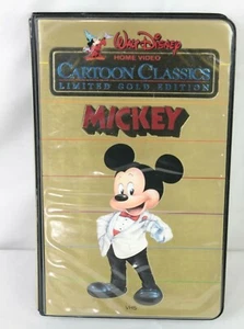 Walt Disney Home Video Cartoon Classics Limited Gold Edition Mickey Mouse VHS - Picture 1 of 4