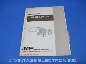 Libretto ricambi caricatore trattore industriale Massey Ferguson MF 32 - originale, 1975 - Foto 1 di 5