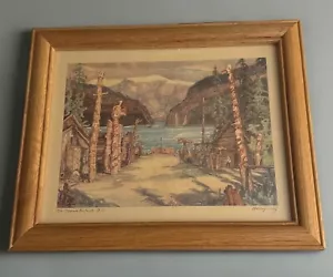 The Skeena District Acquatint, B.C. di Nicholas Hornyansky incorniciato/firmato - Foto 1 di 16