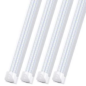 12Pack 8FT Led Tube Light 120W T8 Integrate 8 Foot 4 Row Led Shop Light Fixtures - Picture 1 of 12