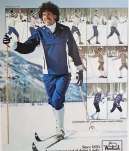 Woolrich Winter Athletic Clothing Cross Country Skiing 1979 New Yorker Ad ~8x11" - Picture 1 of 2