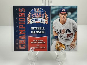 Panini 2015 USA Stars & Stripes Baseball Card #11 Mitchell Hansen Champions