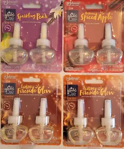 Glade Plug Ins Sparkling Pear Apple Fireside Scented Oil Refills Air Freshener - Picture 1 of 10