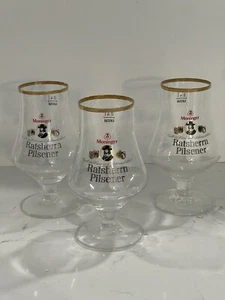 Juego If 3 vasos de cerveza Moninger Ratsherrn Pilsener .4 litros - Imagen 1 de 3