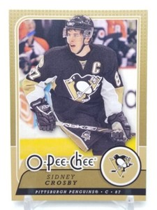 2008-09 O-Pee-Chee SIDNEY CROSBY Base Set Gold Parallel Pittsburgh Penguins #18