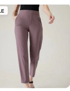 Athletic Brooklyn Ankle Pants Dusty Rose Womens Size 12 Tall 27 In Inseam - Picture 1 of 11
