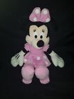 Disney Cute Minnie Mouse Plush Soft Toy In Pink And White Polka Dot Dress 23Cm