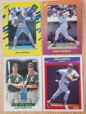 1989 Classic Cards Baseball Jose Canseco #103 and #T32. 1990 Score #5 Topps #759
