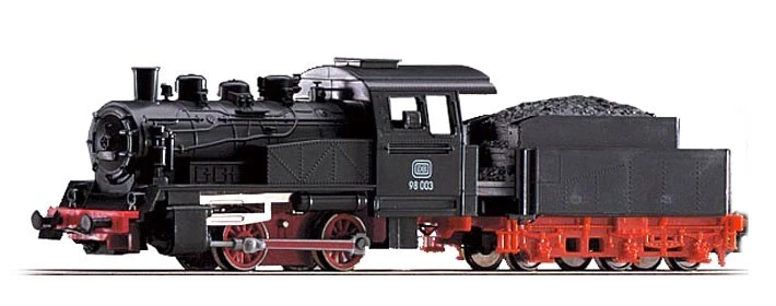 PIKO 50501 BR 98 003 Steam Locomotive DB Black Red Frame With Tender - Image 1 of 1