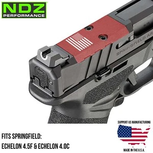 NDZ Springfield Echelon 4.5F 4.0C Aluminum Optic VIS Cover Plate Engraved Red - Picture 1 of 87
