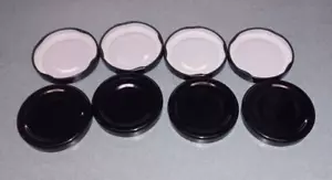 Tappo barattolo a strappo nero 58 mm - stock graffi e ammaccature - lotto di 15 - Foto 1 di 3