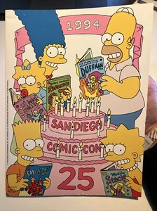LIBRO DE PROGRAMA DE RECUERDOS SAN DIEGO COMICCON 1994 SDCC MATT GROENING SIMPSONS - Imagen 1 de 6
