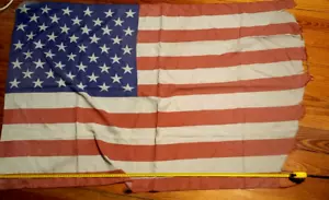FLAG MILITARE MIA KIA USA Stati Uniti America FLAG VINTAGE 1990 GULF WAR origin - Foto 1 di 2