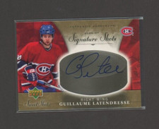 2006-07 Sweet Shot Signature Shots/Saves Autograph #SSGL Guillaume Latendresse