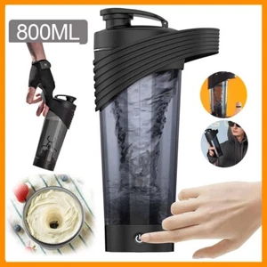 Elektrischer Protein Shaker Standmixer 800ml Trinkflasche Eiweiß Shaker Fitness - Bild 1 von 22