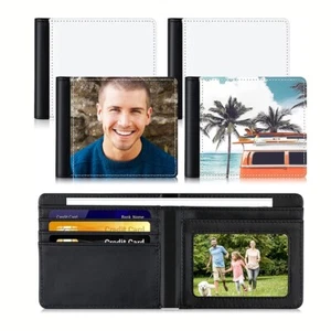 4Pcs Sublimation Wallet Blank Heat Transfer Sublimation Wallets Bank Card9473 - Picture 1 of 6