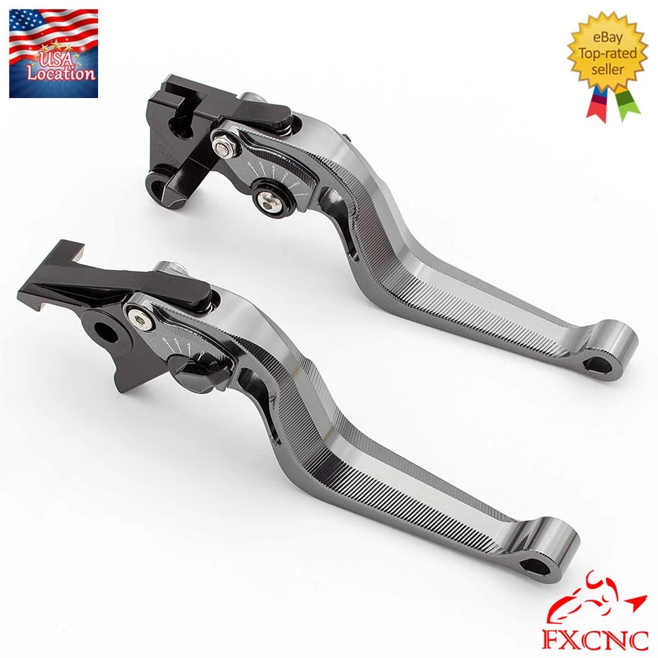 Palancas de embrague de freno CNC 3D cortas titanio para Kawasaki Ninja 500 Z500 2024-2025 Foto 1 de 4