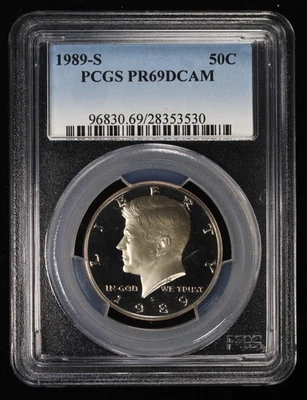 1989-S Kennedy Half Dollar Proof PCGS PR69 DCAM - Image 1 of 4