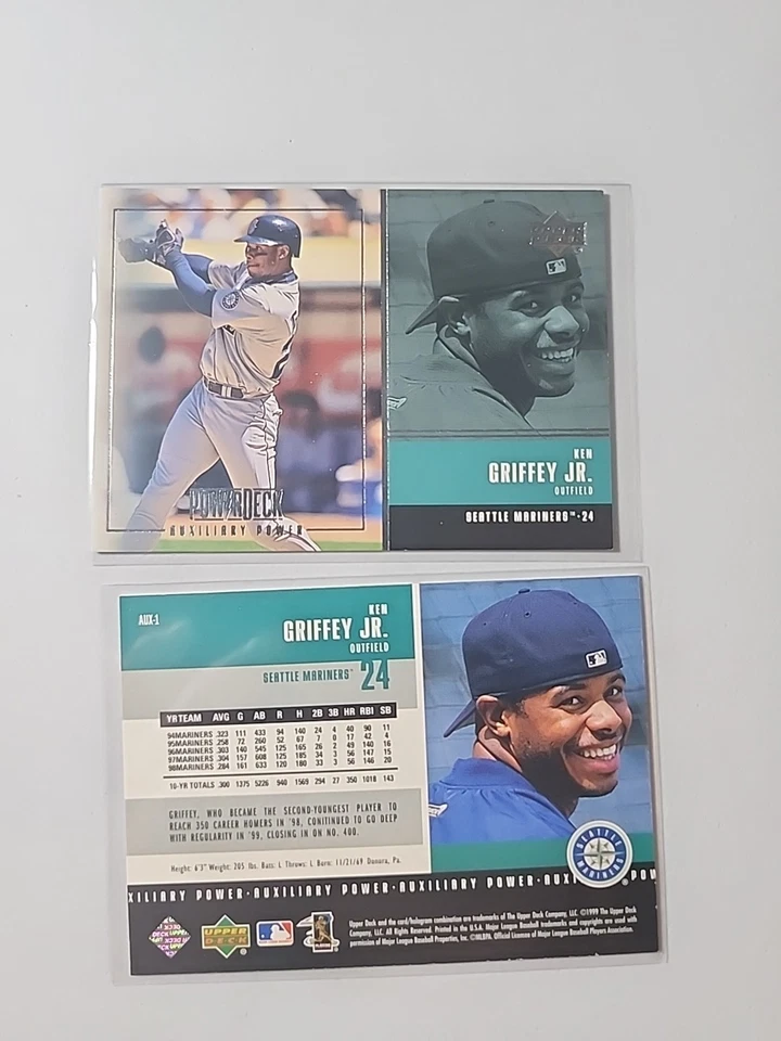 1999 Upper Deck Power Deck Ken Griffey Jr. #AUX-1 PARALLEL Seattle Mariners - Image 1 of 1
