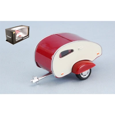 CARAVAN I 1960 BEIGE/RED 1:43 Cararama Campers-Roulottes Modellino Nuovo - Immagine 1 di 3