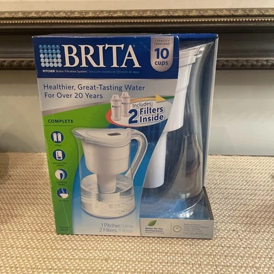 BRITA GRAND MODEL PITCHER WATER FILTRATION SYSTEM 10 CUPS NEW IN BOX  - Image 1 of 4