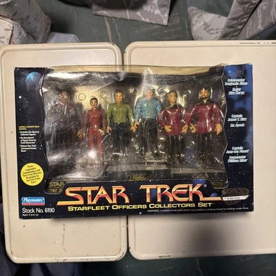 1994 Star Trek Oficiales de la Flota Estelar Coleccionistas Conjunto Figuras de Acción Playmates 6190 Foto 1 de 4