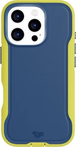 Tech21 EvoPro MagSafe Case For iPhone 16 Pro Impact Protection Navy Yellow - Picture 1 of 2