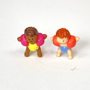 Polly Pocket Dolls 1995 Vintage Splash 'n Slide Water Park Ben & Tillie Bluebird - Picture 1 of 11