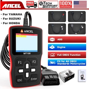Herramienta de diagnóstico ABS escáner motor OBD2 ANCEL MT100 motocicleta apta para HONDA - Imagen 1 de 22