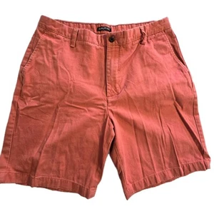 Nautica Shorts Chino Sz 36 Flat Front Melon Classic Fit Casual Cotton Deck Casua - Picture 1 of 9