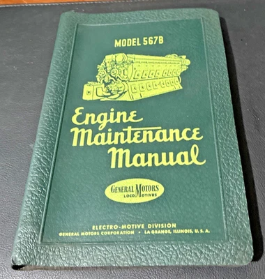 Electro-Motive Division 567B Engine Maintenance Manual 1950 ? - Image 1 of 4