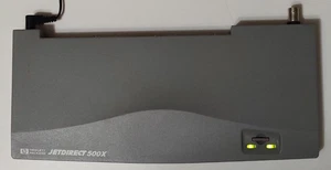 HP Jetdirect 500X Model J3265A Network Print Server W/ Orig. Power Supply, Disk - Picture 1 of 9
