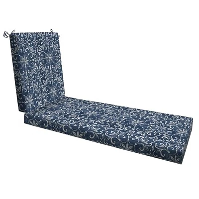  Outdoor Essentials Chaise Lounge, 21 x 70, Boheme Chair Boheme Indigo Blue - Image 1 of 4