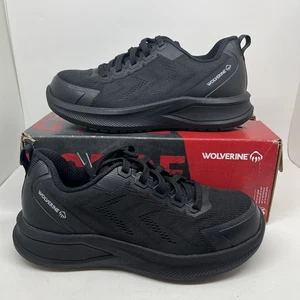 Scarpe da lavoro Wolverine nere in maglia con bulloni punta in carbonio taglia 9,5 M nuove con scatola W231008 - Foto 1 di 14