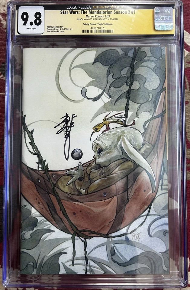 Star Wars: The Mandalorian S2 #1 Peach Momoko Signed SDCC 302/800 CGC 9.8 - Image 1 of 4