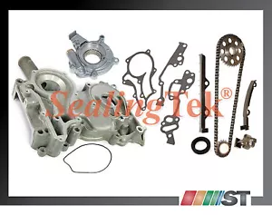 Kit de engranajes de cadena de distribución de motor Toyota 2,4L 22R 1983-84 con cubierta + juego de bomba de aceite - Imagen 1 de 4
