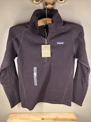NUEVO CON ETIQUETAS Patagonia Mujeres Mejor Suéter 1/4 Cremallera Obsidiana Ciruela #25618-OBPL Talla XS Foto 1 de 4