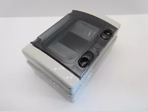 ESR HA4 4 WAY IP65 WEATHERPROOF PLASTIC ENCLOSURE OUTDOOR CONSUMER UNIT GARAGE - Picture 1 of 6