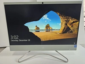 HP All-In-One PC 22-c0xx Celeron G4900T Processor 4GB CDRW Webcam LED 960Gb HD - Picture 1 of 8