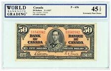 1937 Canada $50 Dollars WBG EF45 TOP Gordon Towers #14471