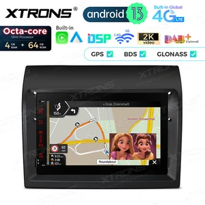 8-Core Android 13 Car GPS Stereo Radio Carplay 4G WIFI For Fiat Ducato 2011-2015 - Picture 1 of 15