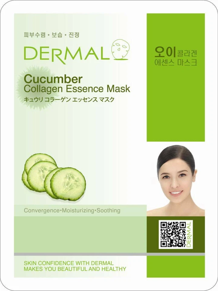 Dermal CUCUMBER Collagen Essence Facial Mask Sheet 10 Sheets - Image 1 of 1