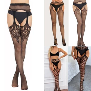 Fashion Lady's Lace Top Stay Up Thigh-High Stockings Woman Pantyhose Socks USA - Picture 1 of 15