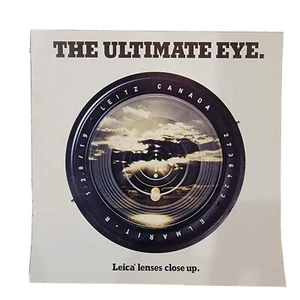 Leica Lenses Close Up The Ultimate Eye Brochure Pamphlet Advertisement - Picture 1 of 2