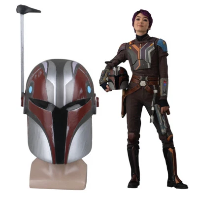 Cosplay Star Wars Rebels Sabine Wren Helmet Mandalorian Bounty Hunter Mask Props - Image 1 of 4