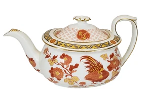 Cafetera/tetera Wedgwood Golden Cockerel con tapa hecha en Inglaterra de colección - Imagen 1 de 16