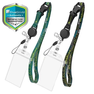 Premium Retractable Cruise Ship Slim Lanyard Waterproof Card ID Badge Holder - Picture 1 of 6