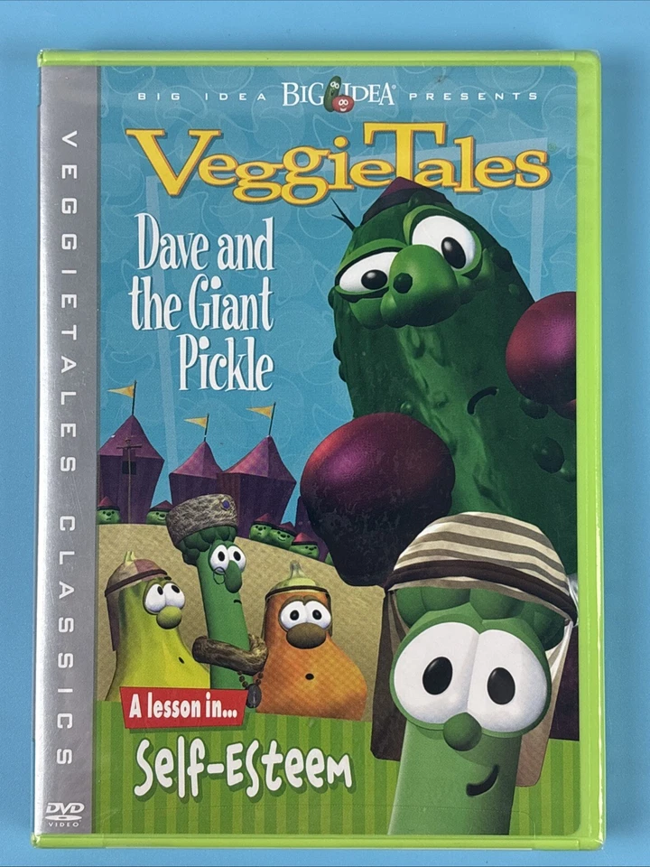Veggie Tales: Dave And The Giant Pickle DVD - Self-Esteem Lesson - Brand New Foto 1 de 3