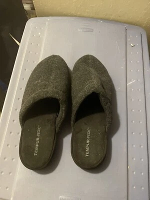 Zapatillas de lana cálidas TEMPUR PEDIC para hombre talla 14 EE interior exterior nuevas grises Foto 1 de 4