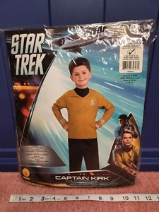 Rubies Star Trek "Captain Kirk" Halloween Costume Child Sz L 12-14 NEW - Picture 1 of 4